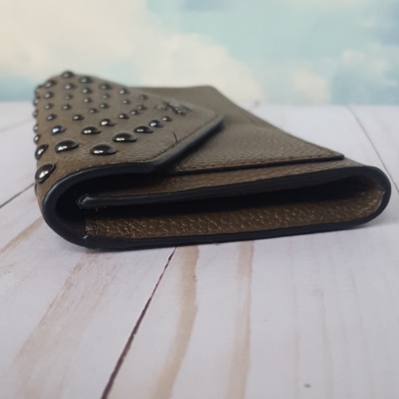 COACH Soft Wallet Ombre Rivet Dark Fatigue lmk - Picture 3 of 8